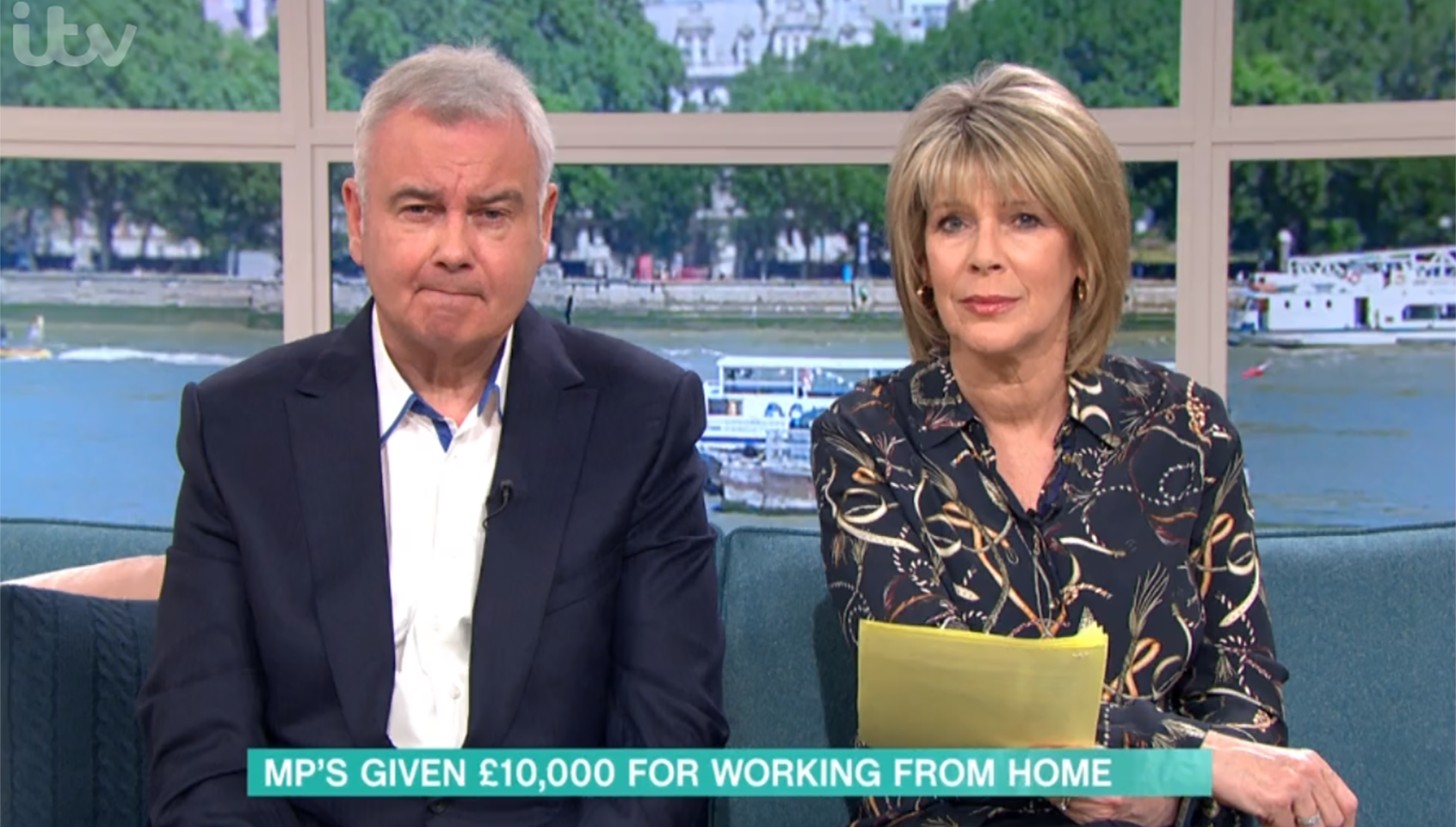 Eamonn Holmes Ruth Langsford on This Morning