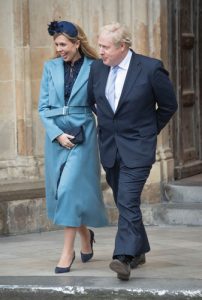 Carrie Symonds and Boris Johnson