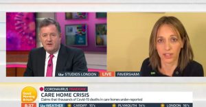 Helen Whately and Piers Morgan on GMB