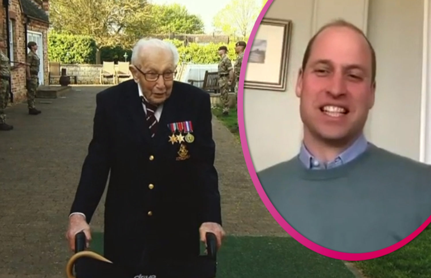 Captain Tom Moore and Prince William