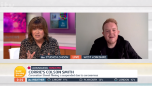 Coronation Street actor Colson Smith hints the soap will write coronavirus scenes