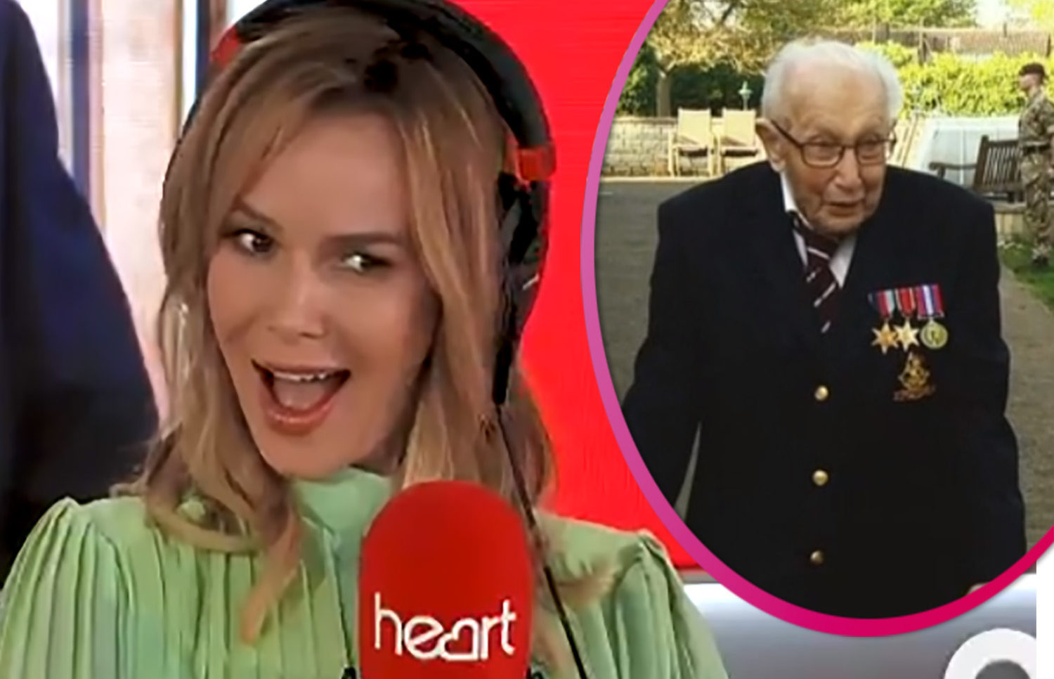 Amanda Holden and Captain Tom