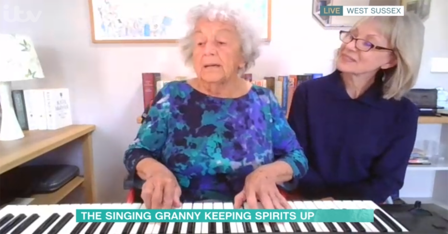 Singing granny on This Morning