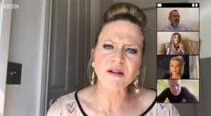 Soap fans go wild as EastEnders and Coronation Street crossover on The Big Night In virtual pub quiz