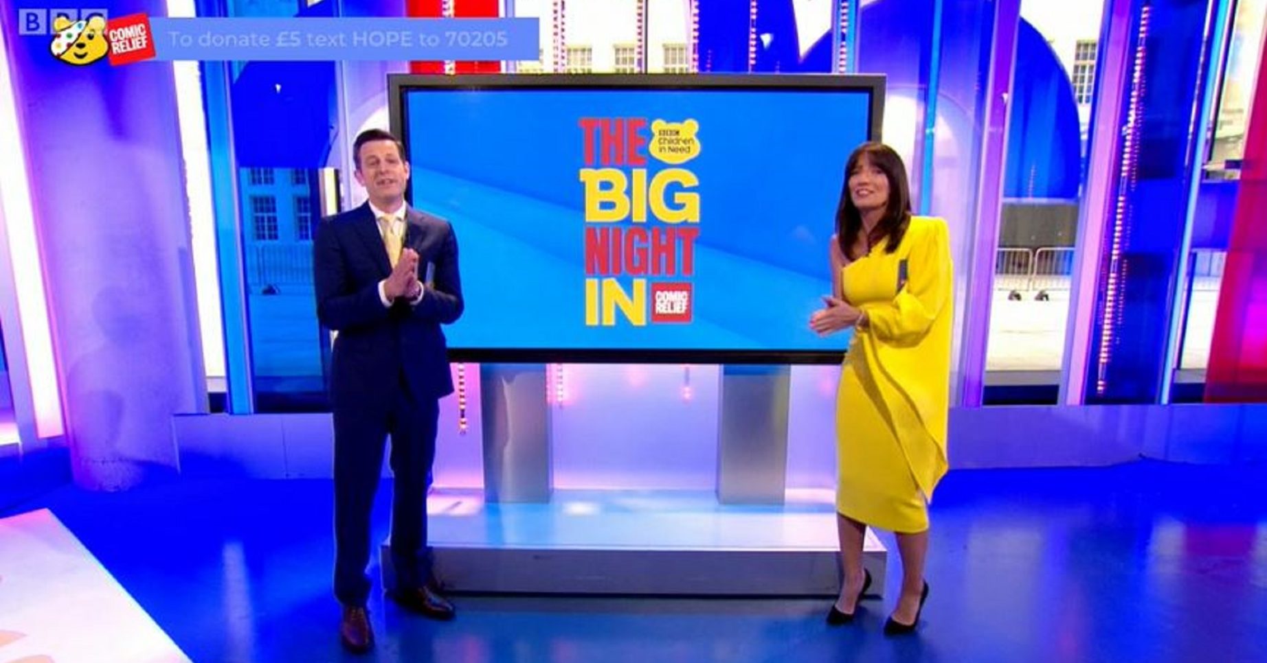 Davina McCall and Matt Baker on The Big Night In