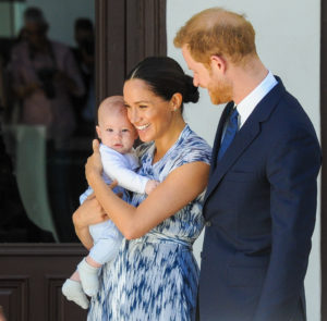 Meghan Markle and Prince Harry with baby Archie