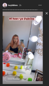 Former Coronation Street star Lucy Fallon updates her hair during lockdown