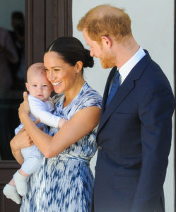 prince Harry and Meghan Markle with Archie