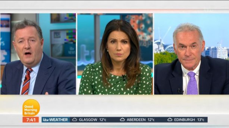 Piers, Susanna and Dr Hilary on GMB