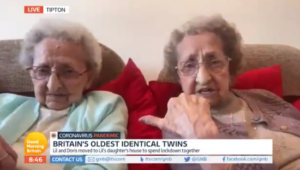 Britain's oldest twins on GMB