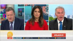Piers Morgan, Susanna Reid and Dr Hilary GMB