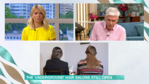Hairdresser on This morning