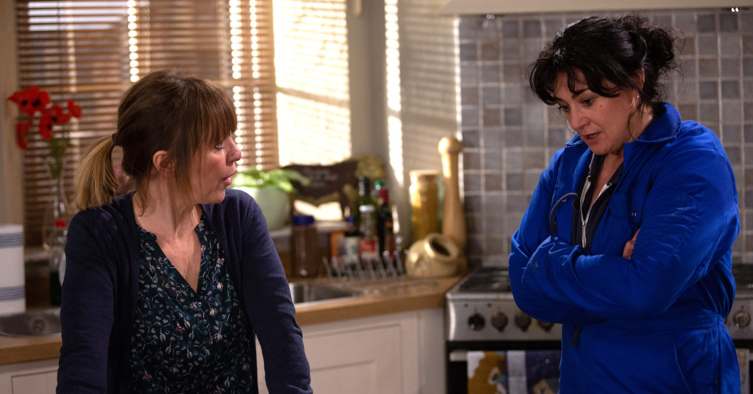 Emmerdale SPOILERS Moira and Rhona clash Entertainment Daily