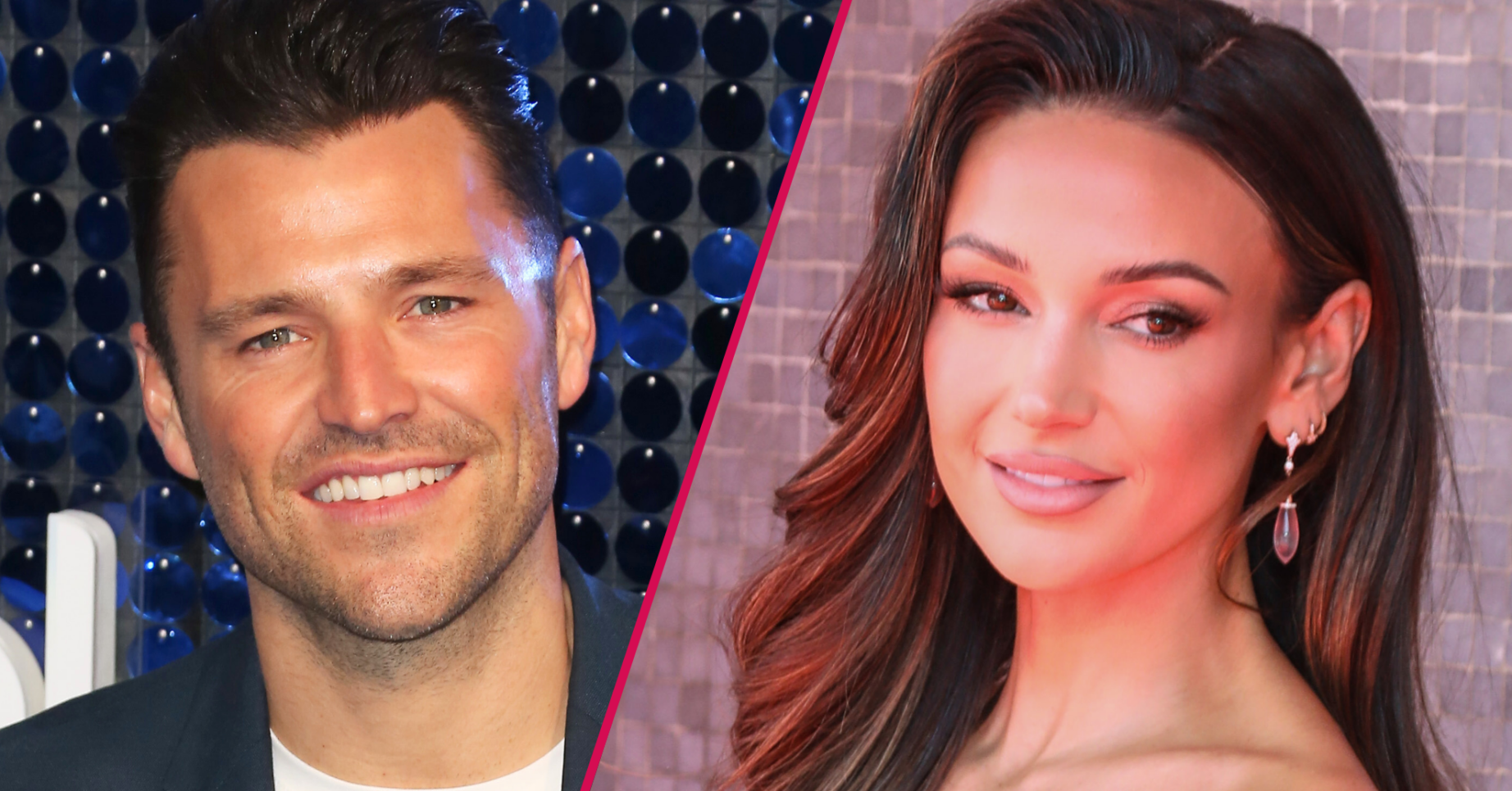 Mark Wright and Michelle Keegan smiling
