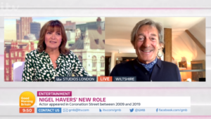 Nigel Havers told to brush up on his Aussie accent as he reveals Coronation Street's Lewis Archer has a twin brother down under