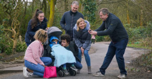Oliver and his family earlier this year Coronation Street