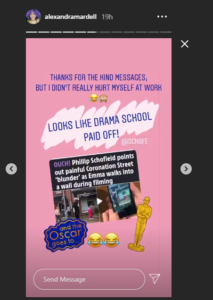 Coronation Street's Alexandra Mardell addresses 'blunder' pointed out by Phillip Schofield 