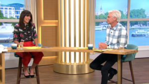 Davina McCall and Phil on This Morning