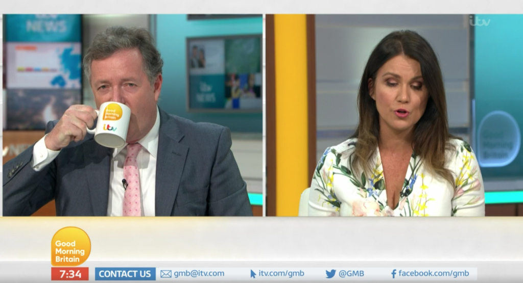Susanna Reid Piers Morgan GMB