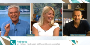 This Morning Phil Holly Martin hysterics ITV