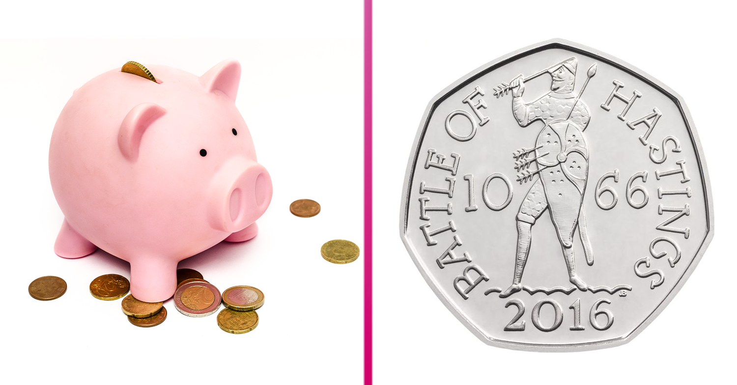 battle of Hastings 50p