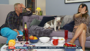 Rob Rinder and Susanna Reid on Celebrity Gogglebox