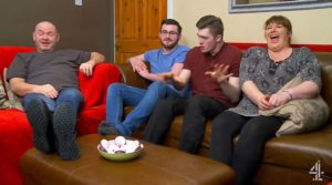Shaun Malone and family on Gogglebox