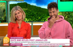 Myles Stephenson and Kate Garraway on GMB