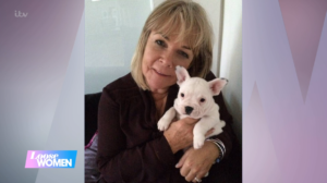 Linda Robson and her dog