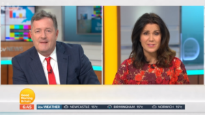 Piers Morgan and Susanna Reid on GMB