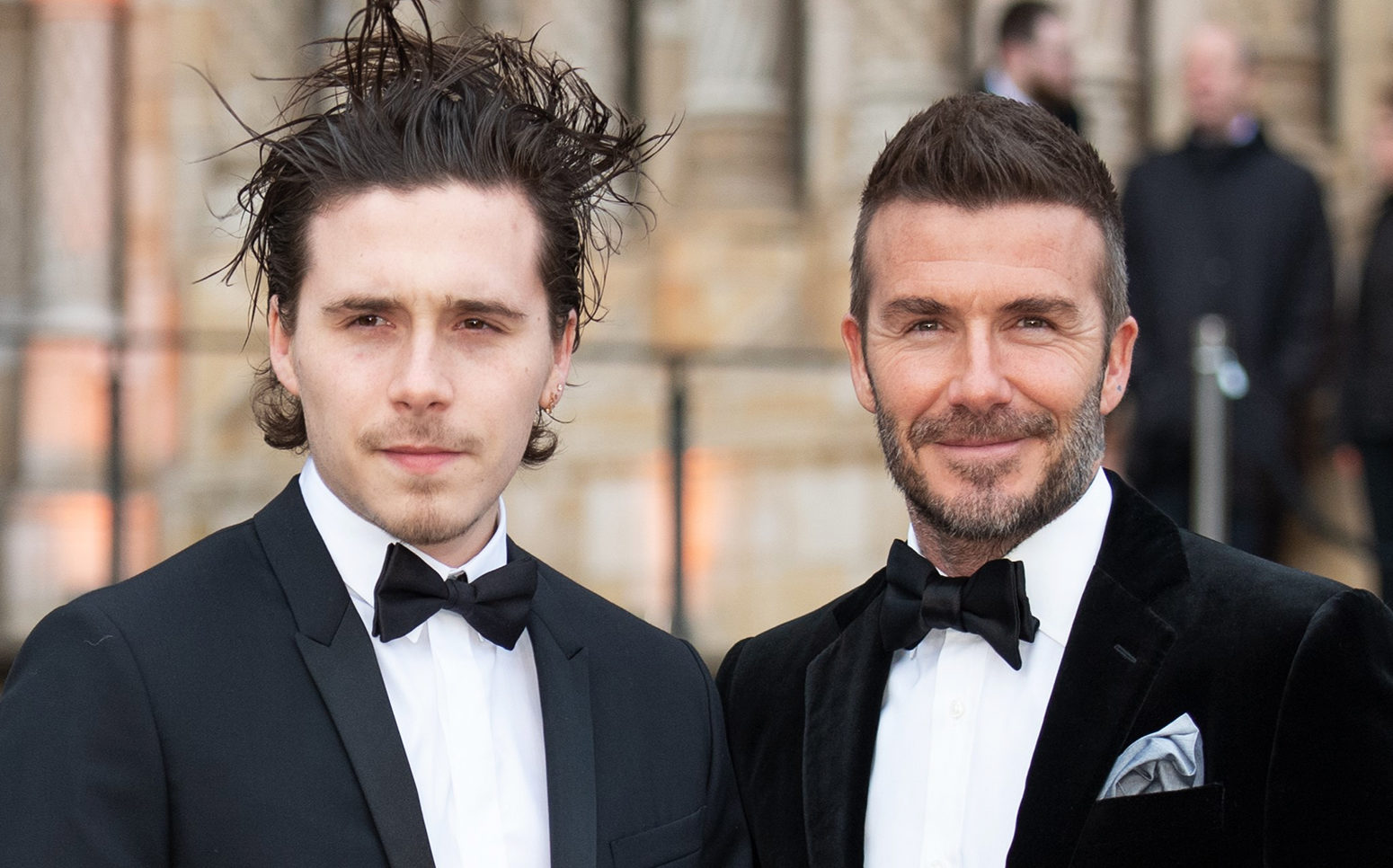 David Beckham and Brooklyn