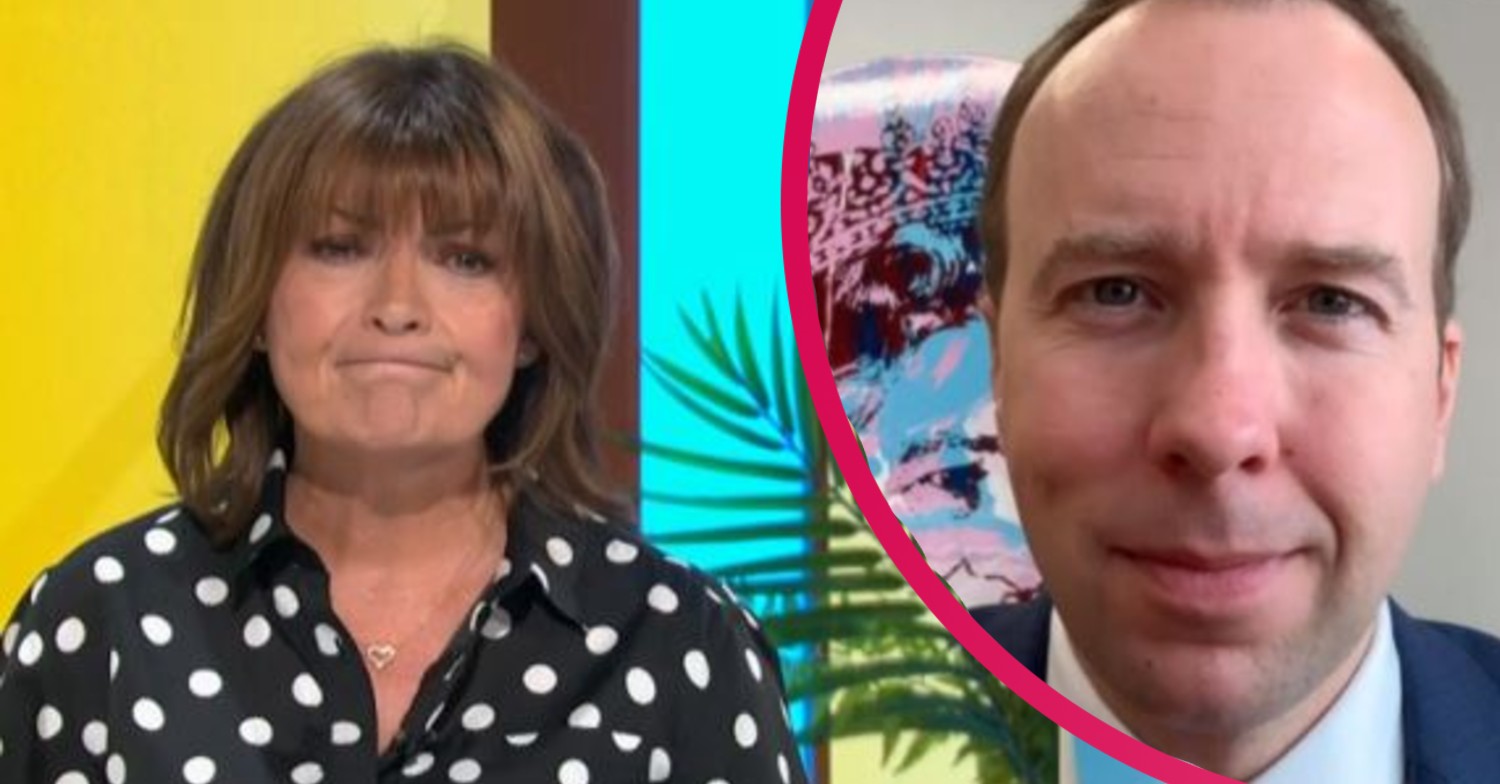 Lorraine Kelly and Matt Hancock