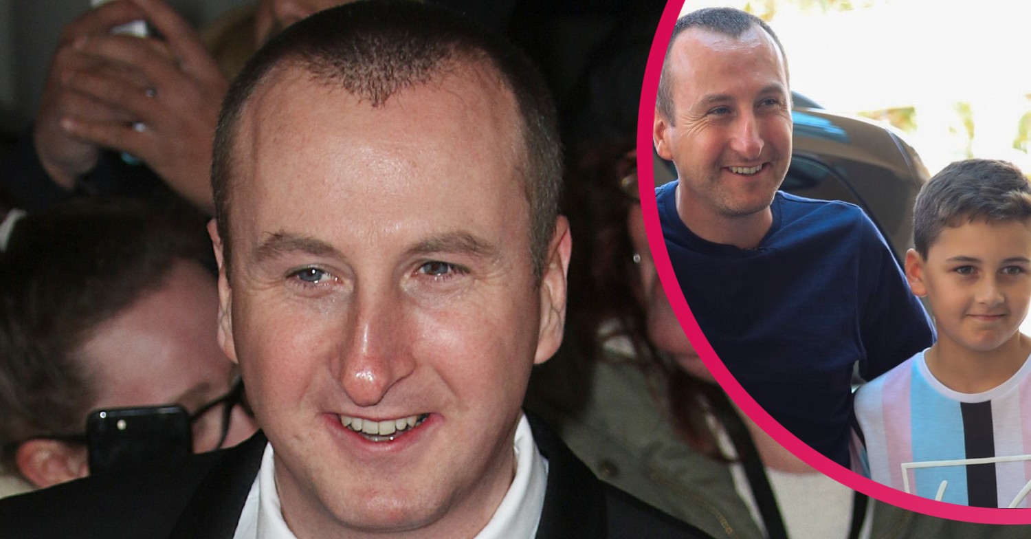 Coronation Street Andy Whyment and son Tom Credit: SplashNews.com