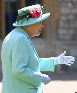 The Queen, at the investiture of Sir Tom Moore