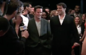 Ben can be seen holding his GMTV mic on the left (Credit: Warner Bros)