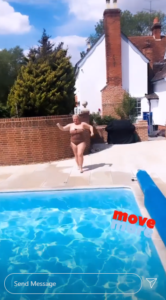 Gemma Collins pool