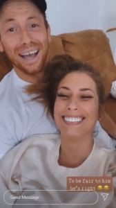 Stacey Solomon and Joe Swash