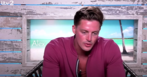 Alex George on Love Island