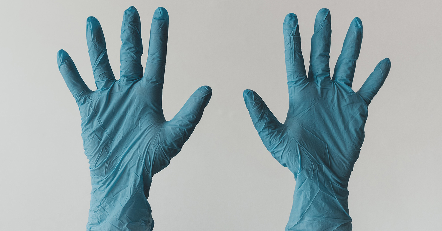 rubber gloves covid-19