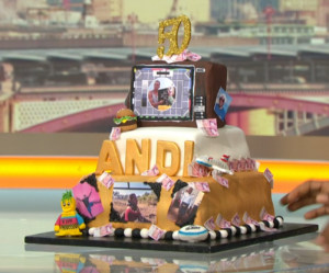 Andi Peters birthday cake (Credit: ITV)