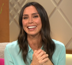Christine Lampard apologised after Brian Blessed swore on Lorraine (Credit: ITV)