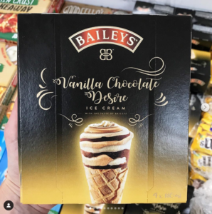 Baileys Vanilla Chocolate Desire ice creams