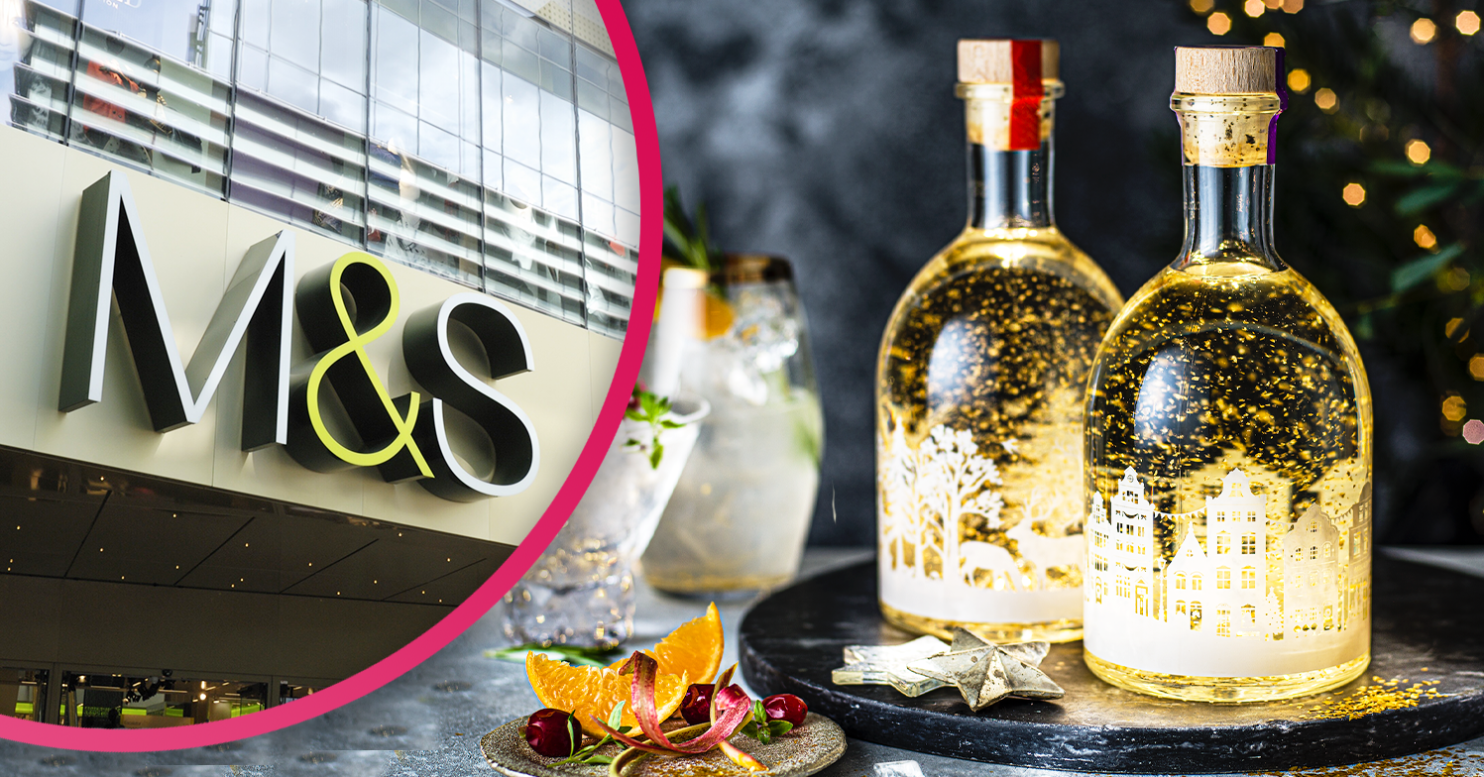 M&S launches two festive lightup gin snow globes Entertainment Daily