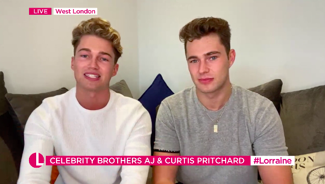 AJ and Curtis Pritchard Lorraine ITV