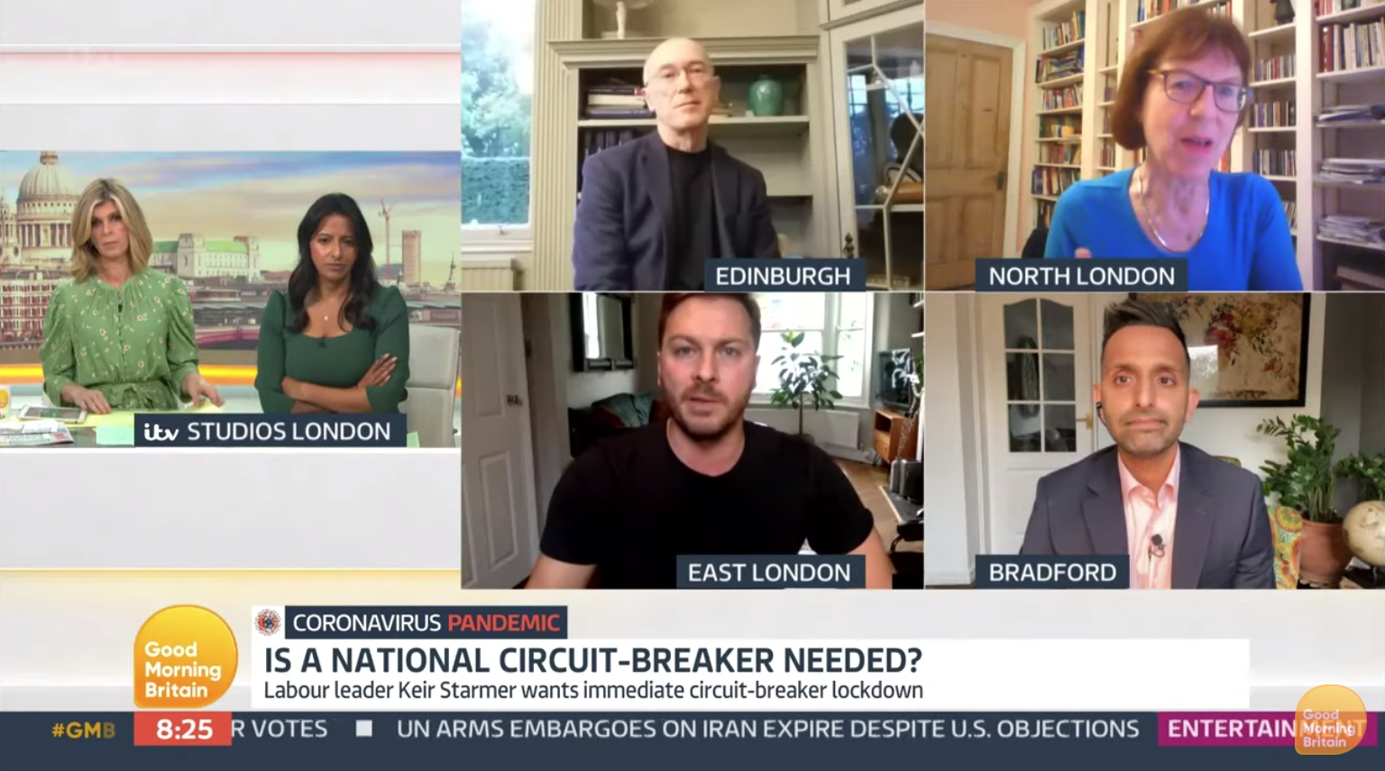 coronavirus row good morning britain