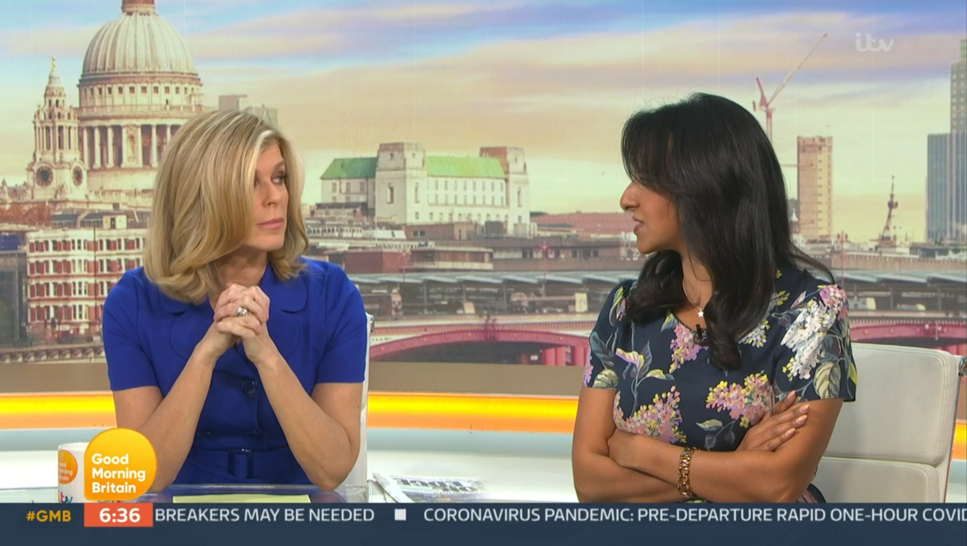 Ranvir Singh on good morning Britain