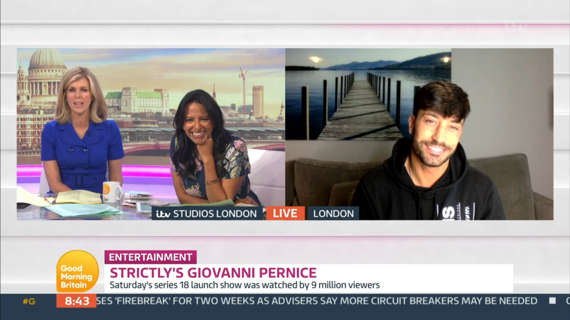 Gioavanni Pernice appeared on Good Morning Britain