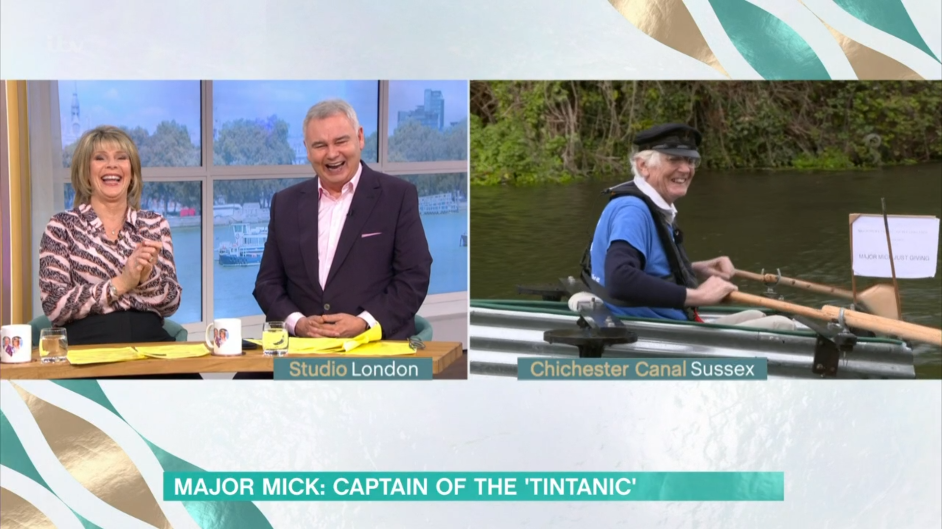 Eamonn and Ruth laughing on This Morning