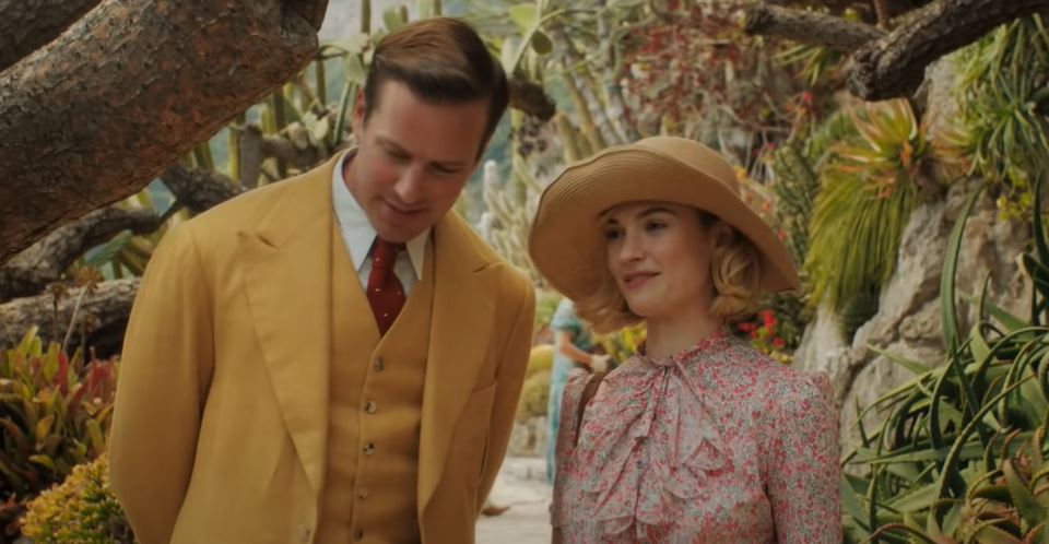 Armie Hammer and Lily James in Rebecca