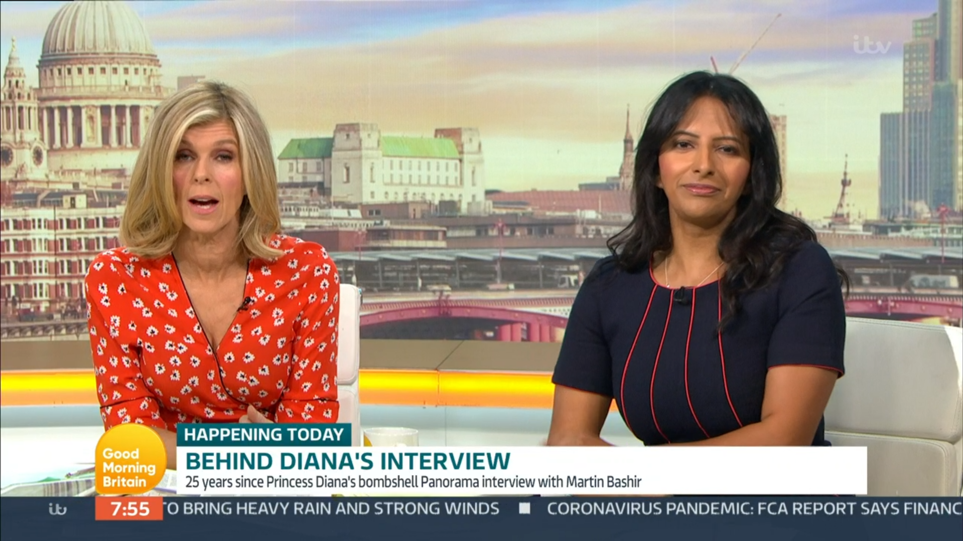 Kate Garraway and Ranvir Singh on GMB